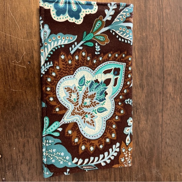 Vera Bradley Java Blue Check Book Cover - Picture 2 of 3